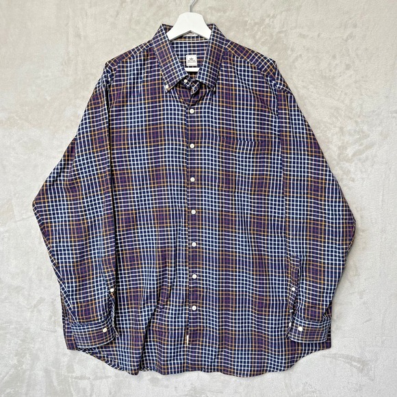 Peter Millar Other - Peter Millar Button Down Long Sleeve Plaid Dress Shirt Men's XXL